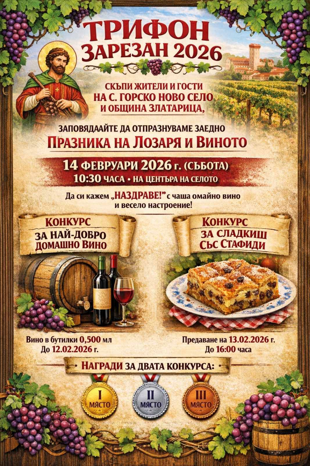 Трифон Зарезан 2026 г.